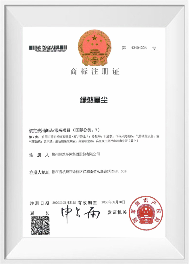 Certificado de registro de marca