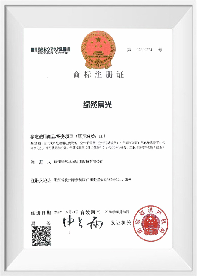 Certificado de registro de marca