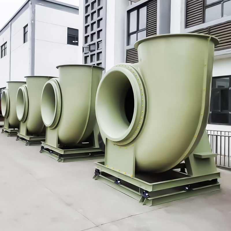 Ventiladores anticorrosivos FRP de média e baixa pressão
