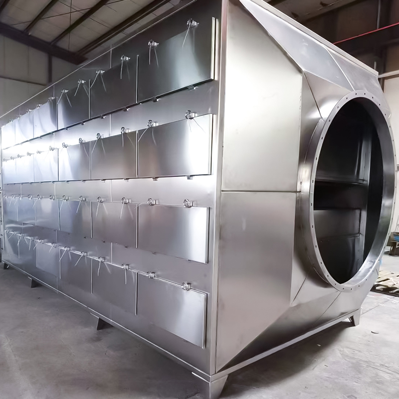 Estrutura de gaveta da caixa de adsorção de carvão ativado em aço inoxidável 304