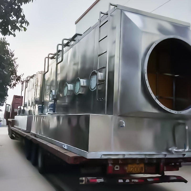 Torre de purificação horizontal de aço inoxidável 304