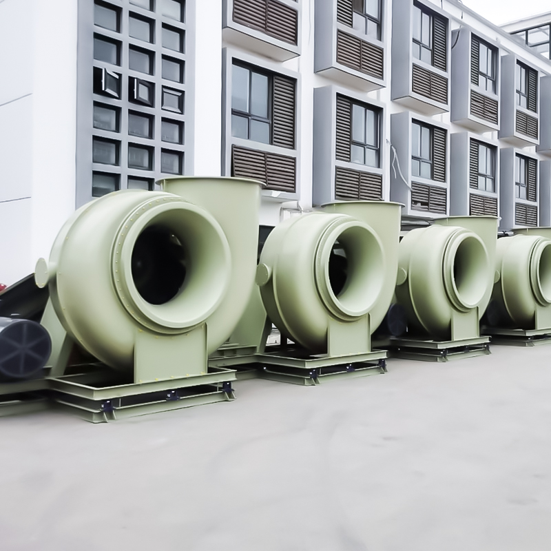 Ventiladores anticorrosivos FRP de média e baixa pressão