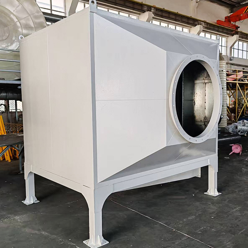 Caixa de adsorção de carvão ativado de aço carbono com carregamento superior e carregamento lateral inferior